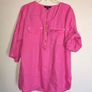 Ellen Tracy pink size 1X top